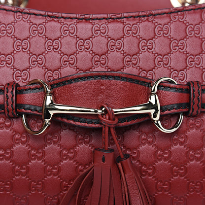 Gucci Soft Microguccissima Mini Emily Chain Shoulder Bag Rosso 7 of 9