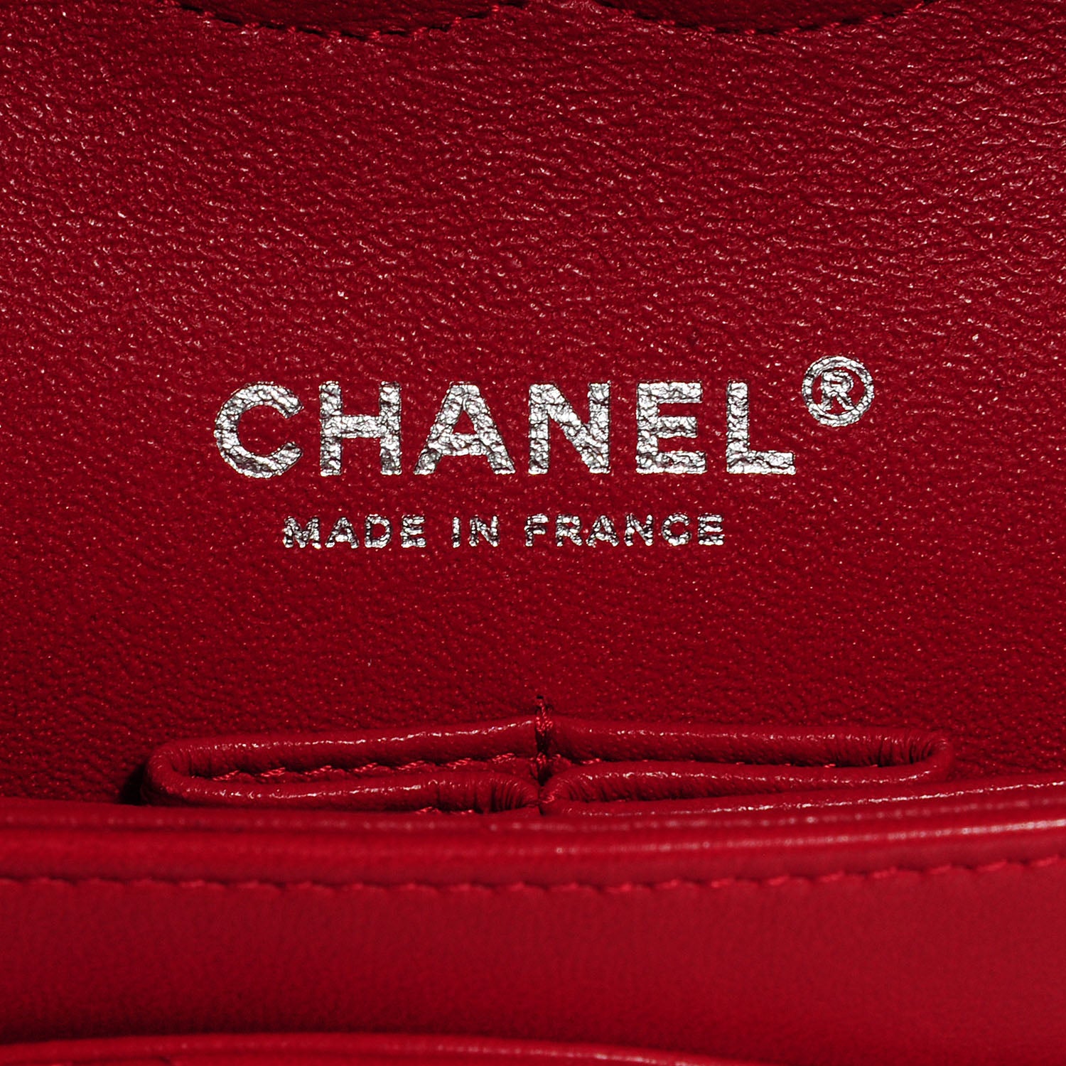 Chanel Lambskin Quilted Medium Double Flap Red 7 of 9