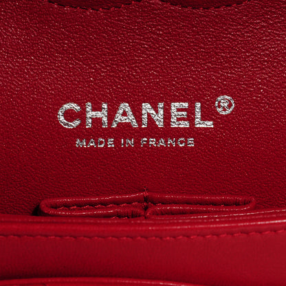 Chanel Lambskin Quilted Medium Double Flap Red 7 of 9