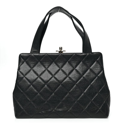 Chanel Caviar Quilted Frame Shoulder Bag Black 1 of 12