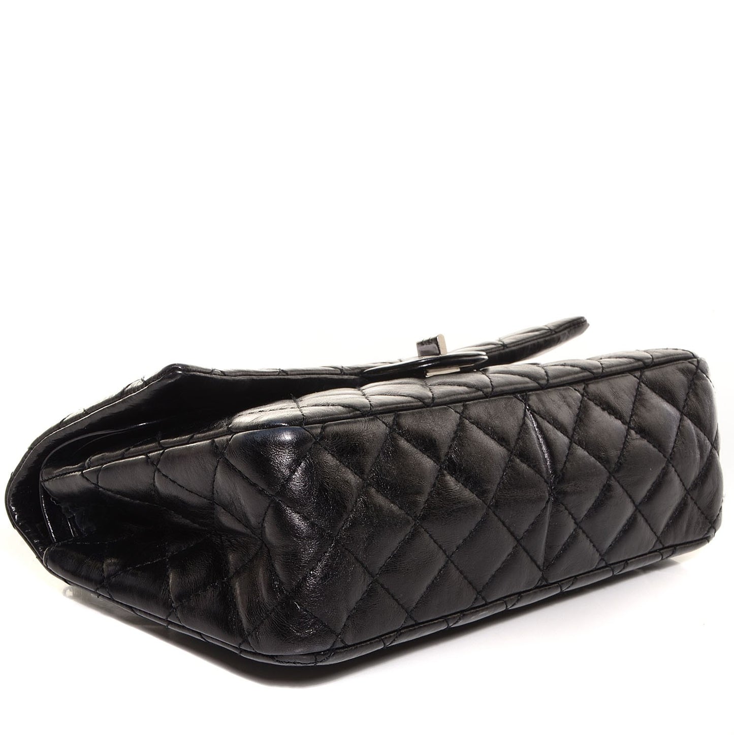 Aged Calfskin 2.55 Reissue 226 Flap Metallic Black