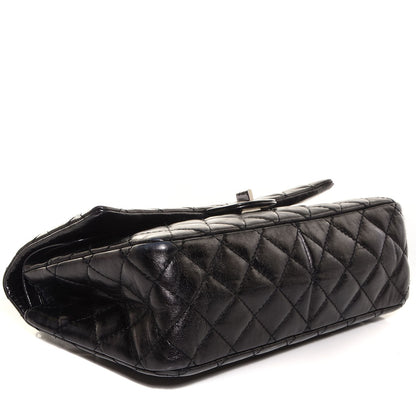 Chanel Aged Calfskin 2.55 Reissue 226 Flap Metallic Black 4 of 9
