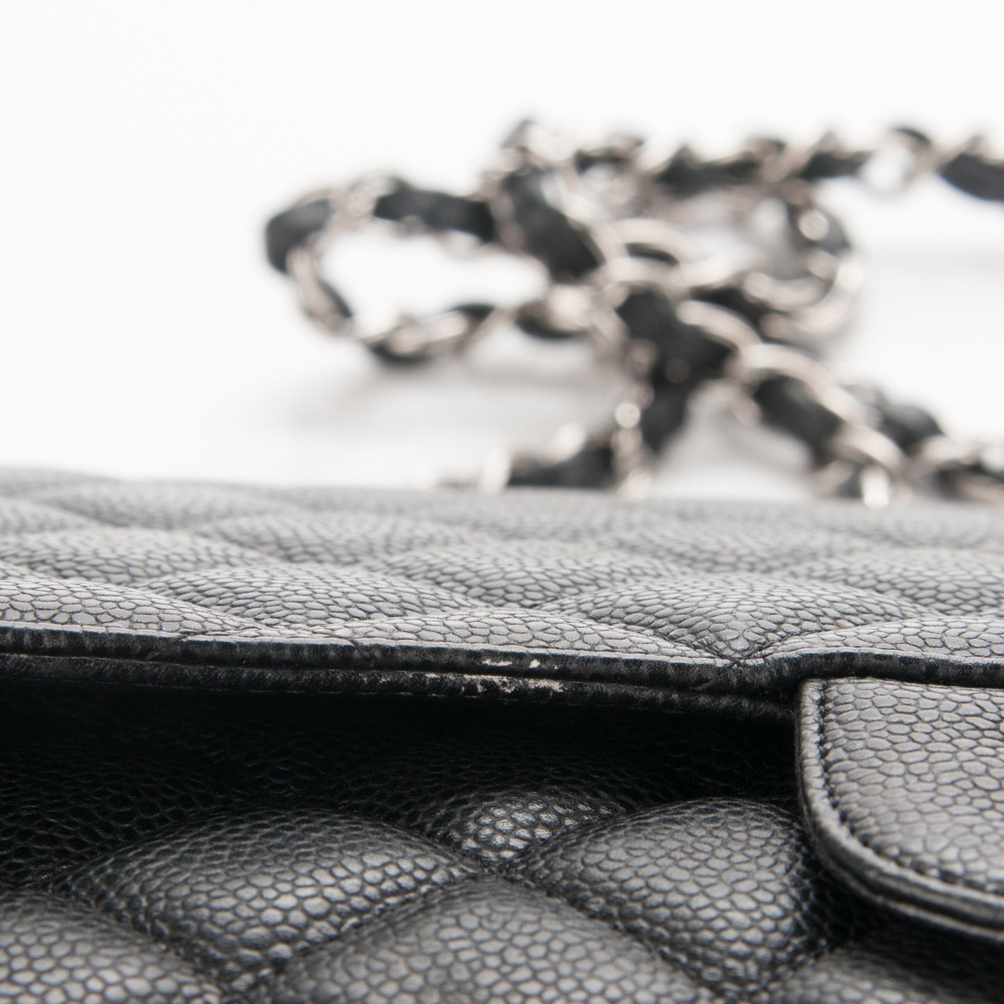 Caviar Quilted Maxi Single Flap Black