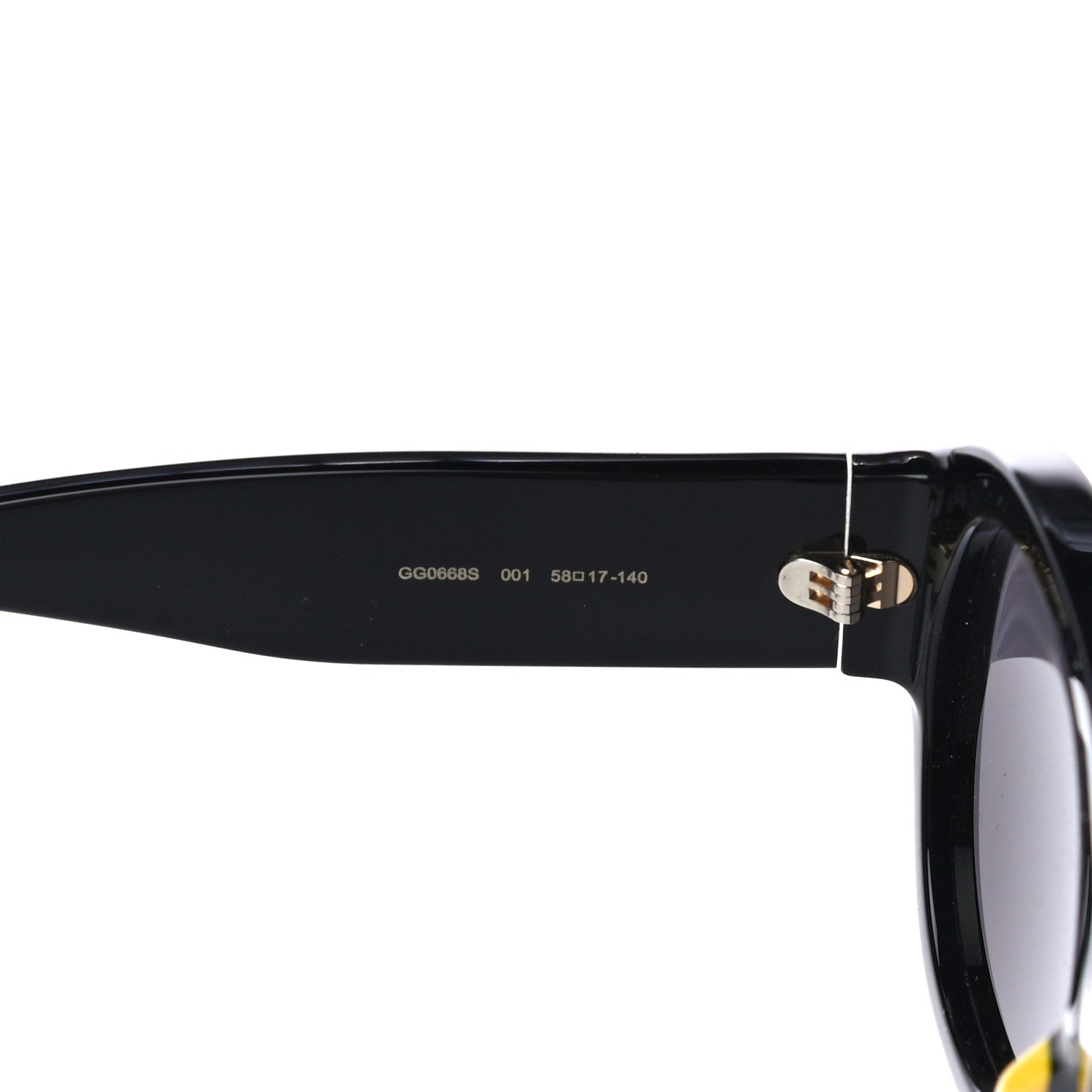 Gucci Acetate Aviator Sunglasses GG0668S Black 6 of 7