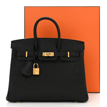 Hermes Togo Birkin 25 Black 14 of 14