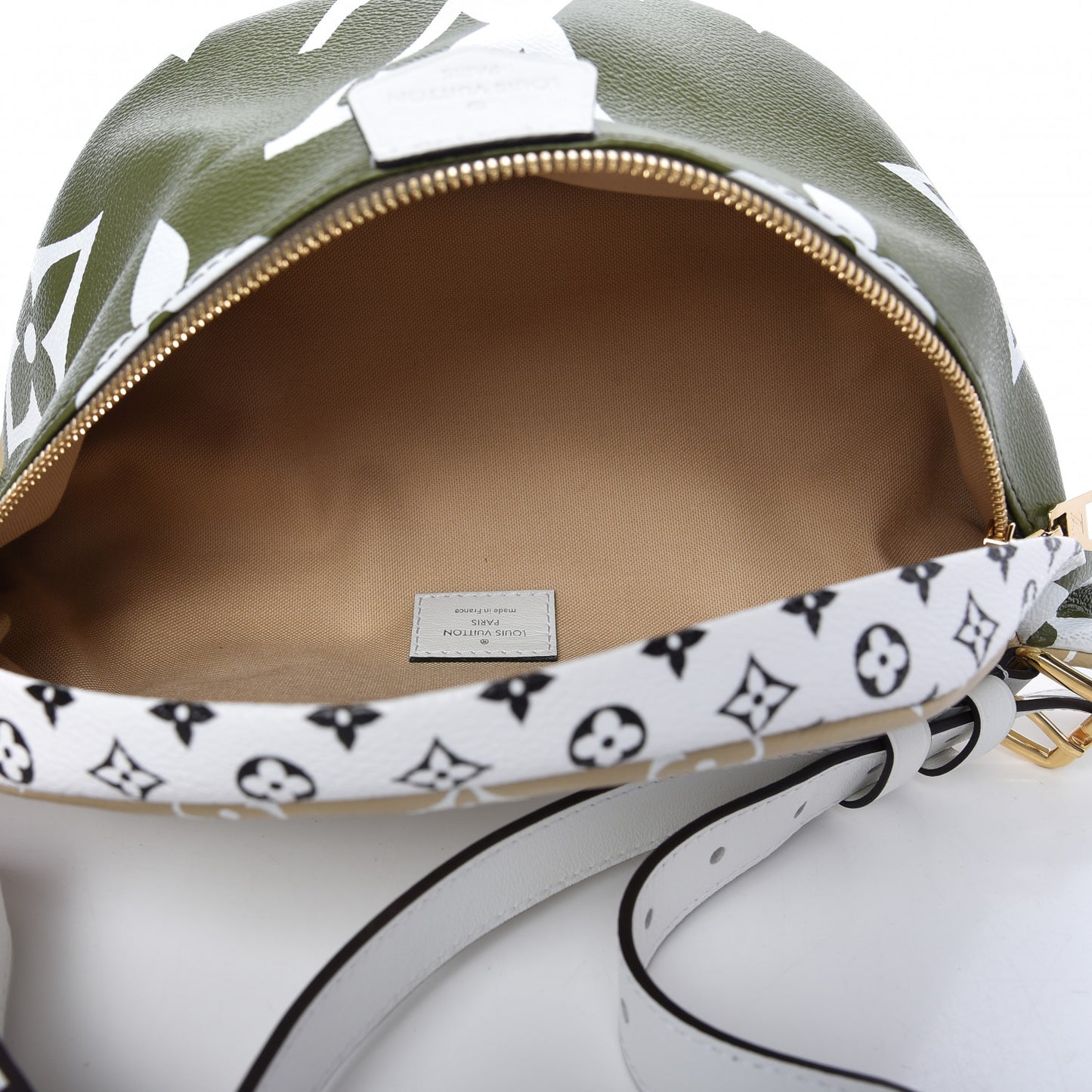 Monogram Giant Bumbag Kaki Beige