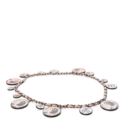 Chanel Resin CC Graphic Charm Belt Necklace Pink 1 of 8