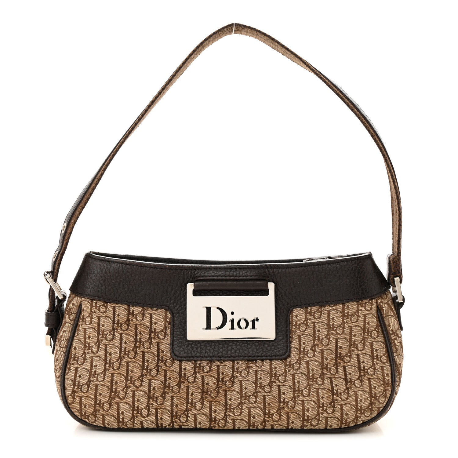 Christian Dior Monogram Street Chic Shoulder Bag Brown Beige 1 of 17