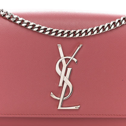 Saint Laurent Grain De Poudre Small Classic Monogram Kate Satchel Mystic Rose 8 of 10