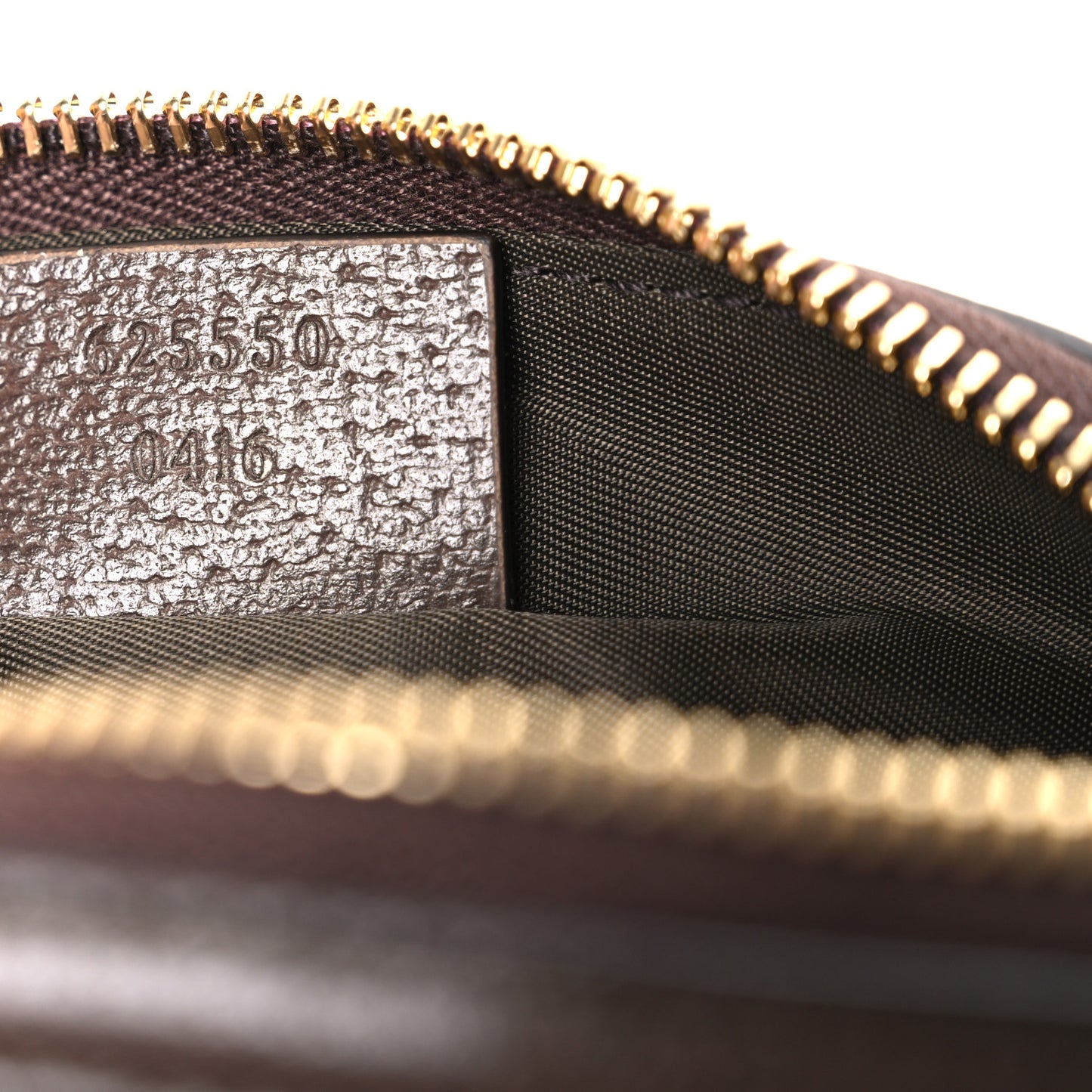 GG Supreme Monogram Textured Calfskin Web Medium Ophidia Cosmetic Case Beige Ebony New Acero