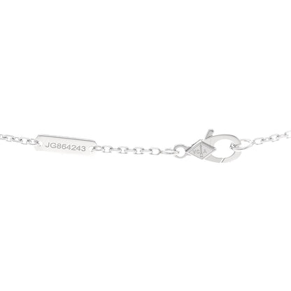 Van Cleef & Arpels 18K White Gold Mother of Pearl Vintage Alhambra Pendant Necklace 5 of 5