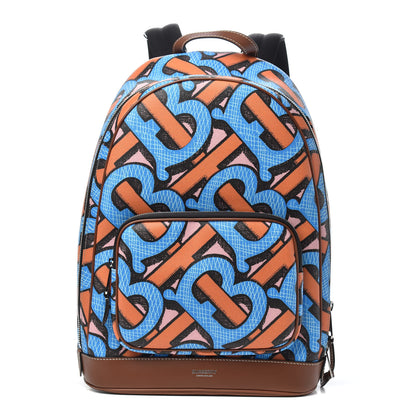 Burberry E-Canvas Monogram Backpack Bright Cobalt 1 of 9