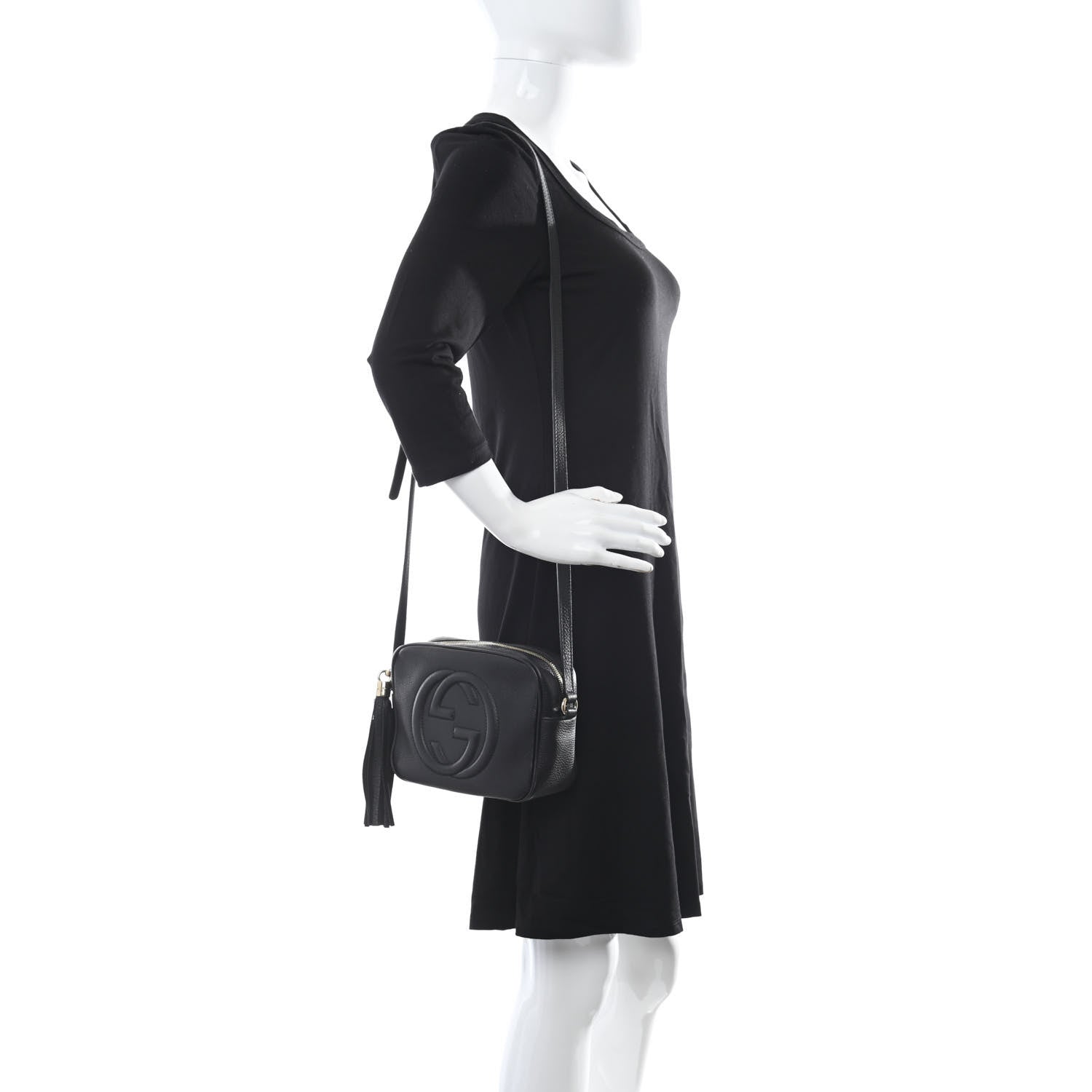 Gucci Pebbled Calfskin Small Soho Disco Bag Black 2 of 15