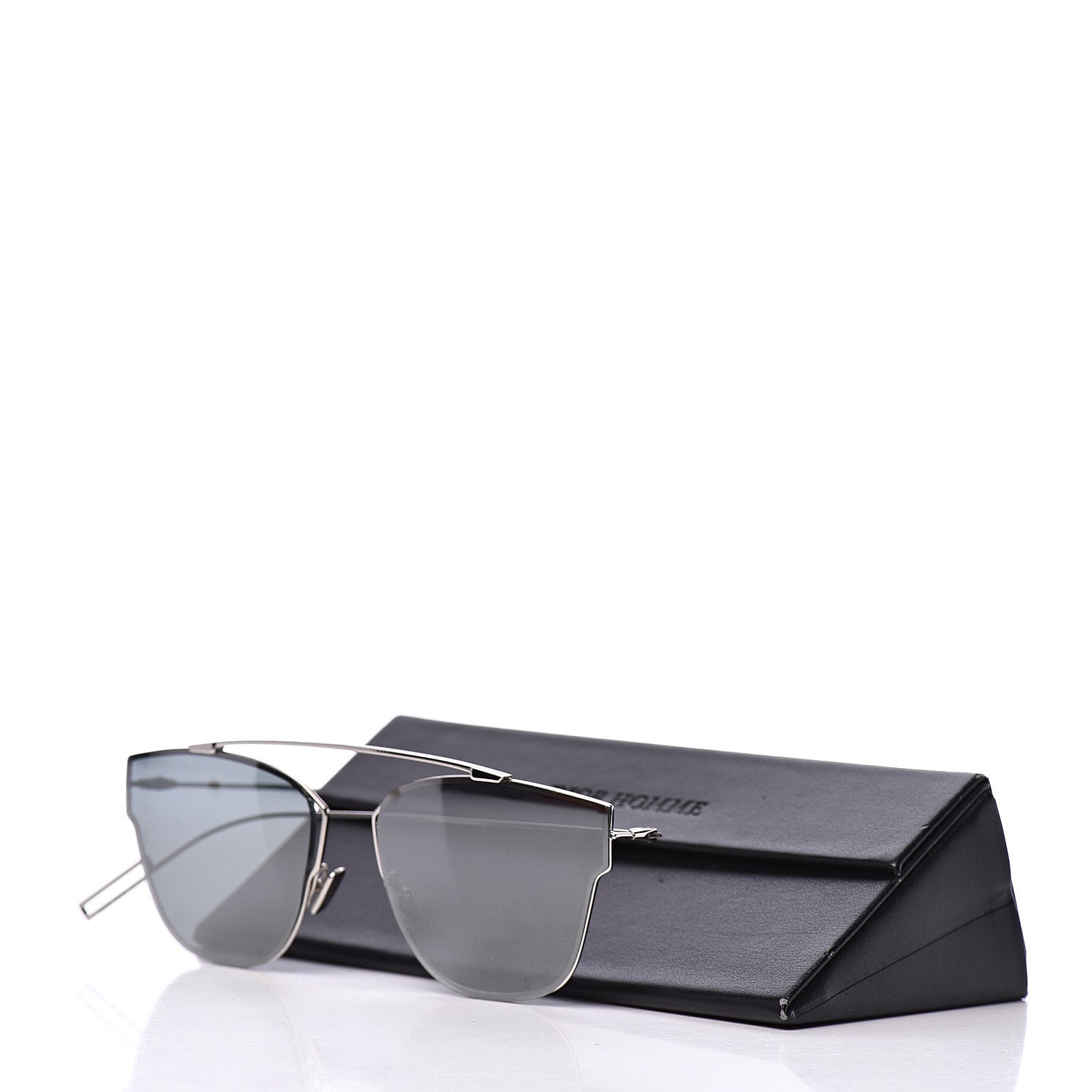Christian Dior HOMME Metal Mirrored Geometric Sunglasses Palladium 9 of 9