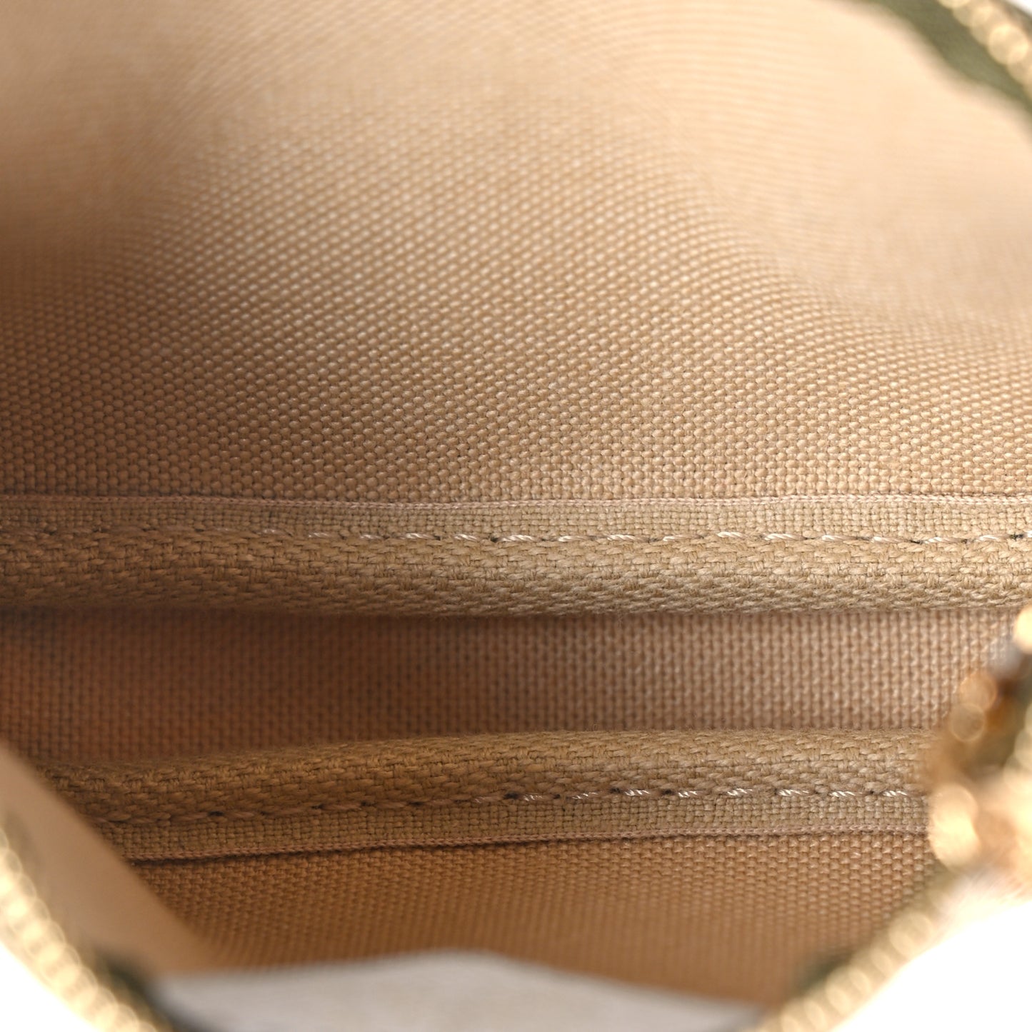 Monogram Giant Micro Pochette Accessories Kaki White