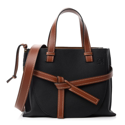 Loewe Calfskin Small Gate Tote Pecan Black 1 of 11