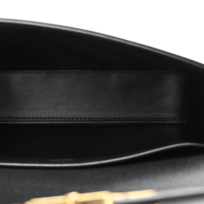 Celine Shiny Calfskin Triomphe Shoulder Bag Black 5 of 10