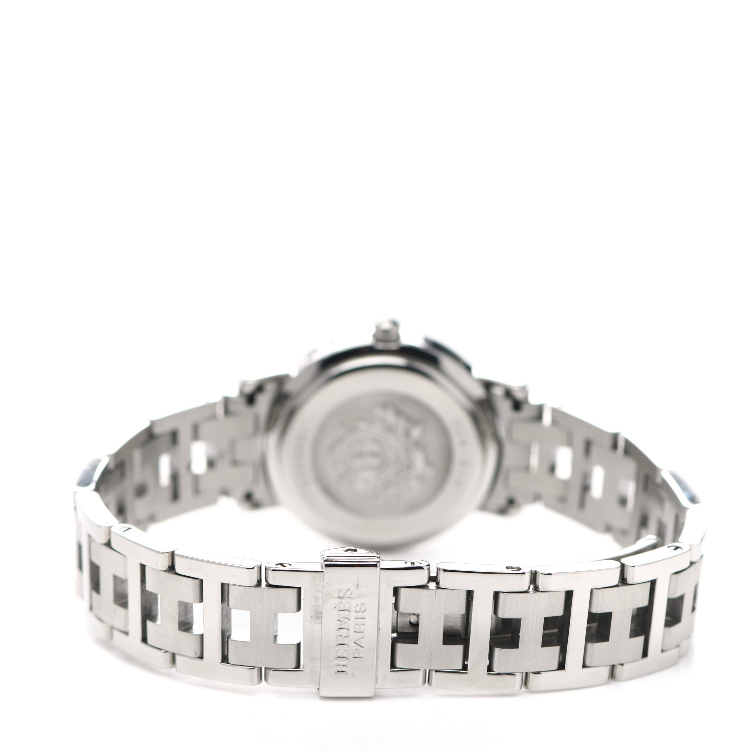 Hermes Stainless Steel 24mm Clipper Quartz Watch White 5 of 8
