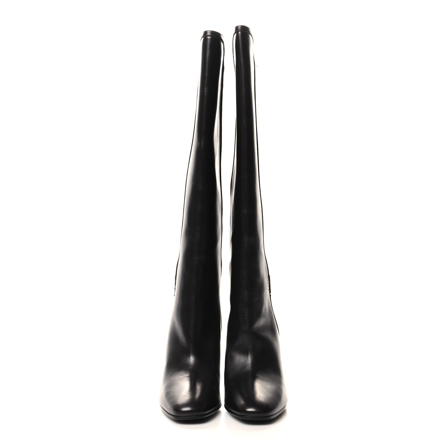 Saint Laurent Jane 90 Knee High Boots 38 Mocaccino 2 of 7