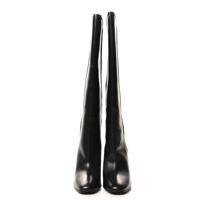 Saint Laurent Jane 90 Knee High Boots 38 Mocaccino 2 of 7