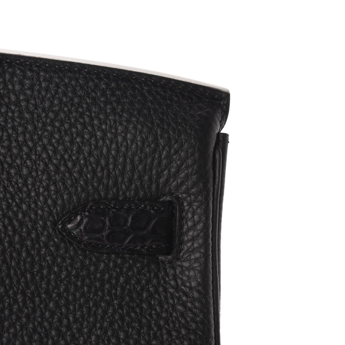 Togo Matte Alligator Birkin Touch 30 Black