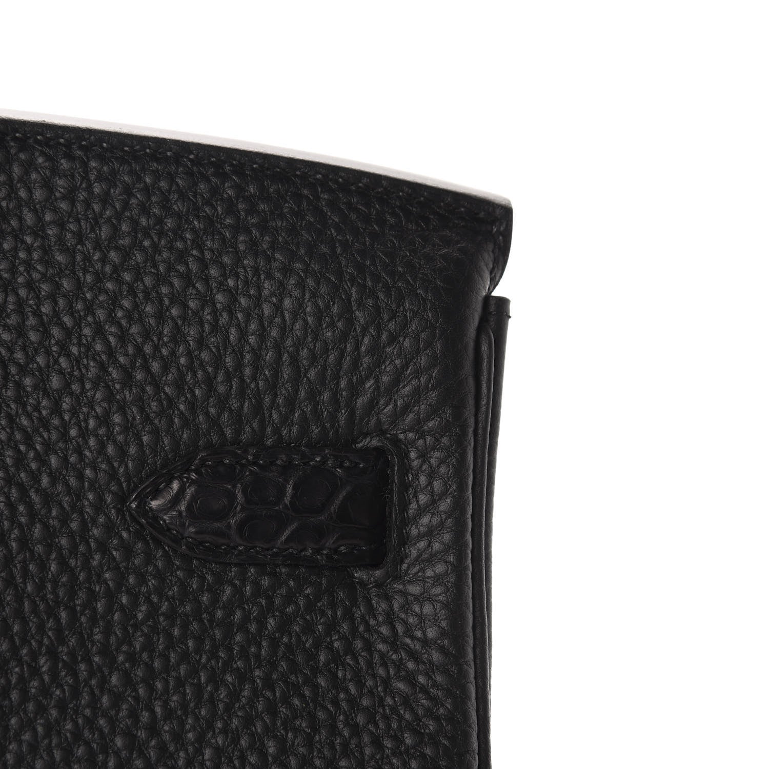 Hermes Togo Matte Alligator Birkin Touch 30 Black 11 of 36