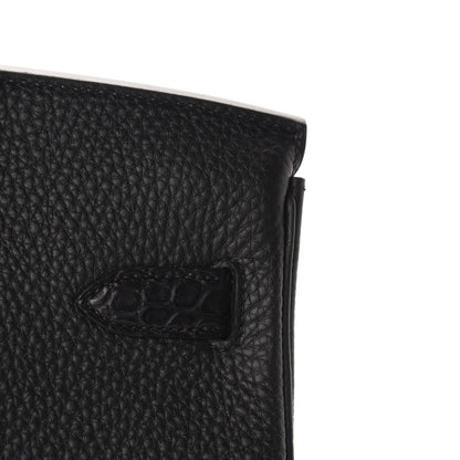 Hermes Togo Matte Alligator Birkin Touch 30 Black 11 of 36