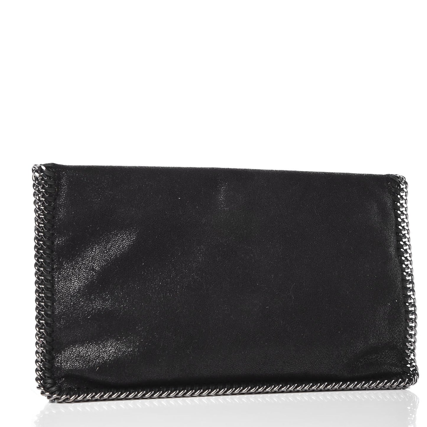 Shaggy Deer Falabella Fold Over Clutch Black