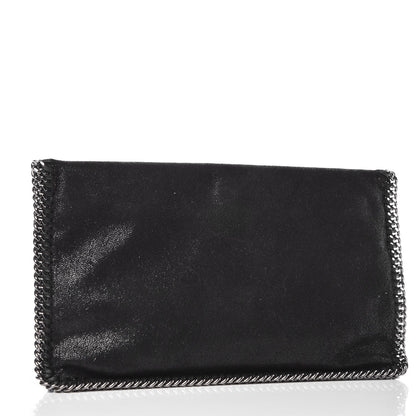 Stella McCartney Shaggy Deer Falabella Fold Over Clutch Black 2 of 8