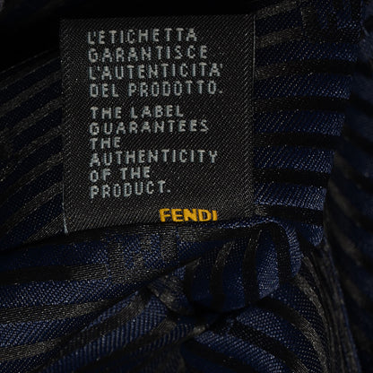 Fendi Vitello Elite Regular 2Jours Tote Blue 9 of 10