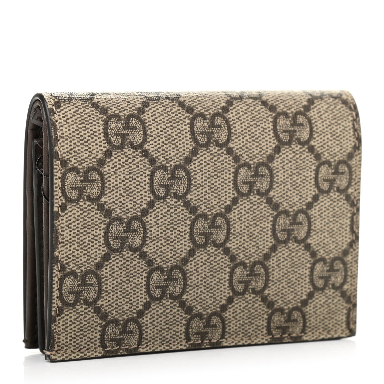 Gucci GG Supreme Monogram Card Case Beige 3 of 7