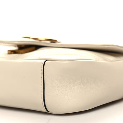 Gucci Calfskin Matelasse Mini GG Marmont Shoulder Bag White 10 of 10