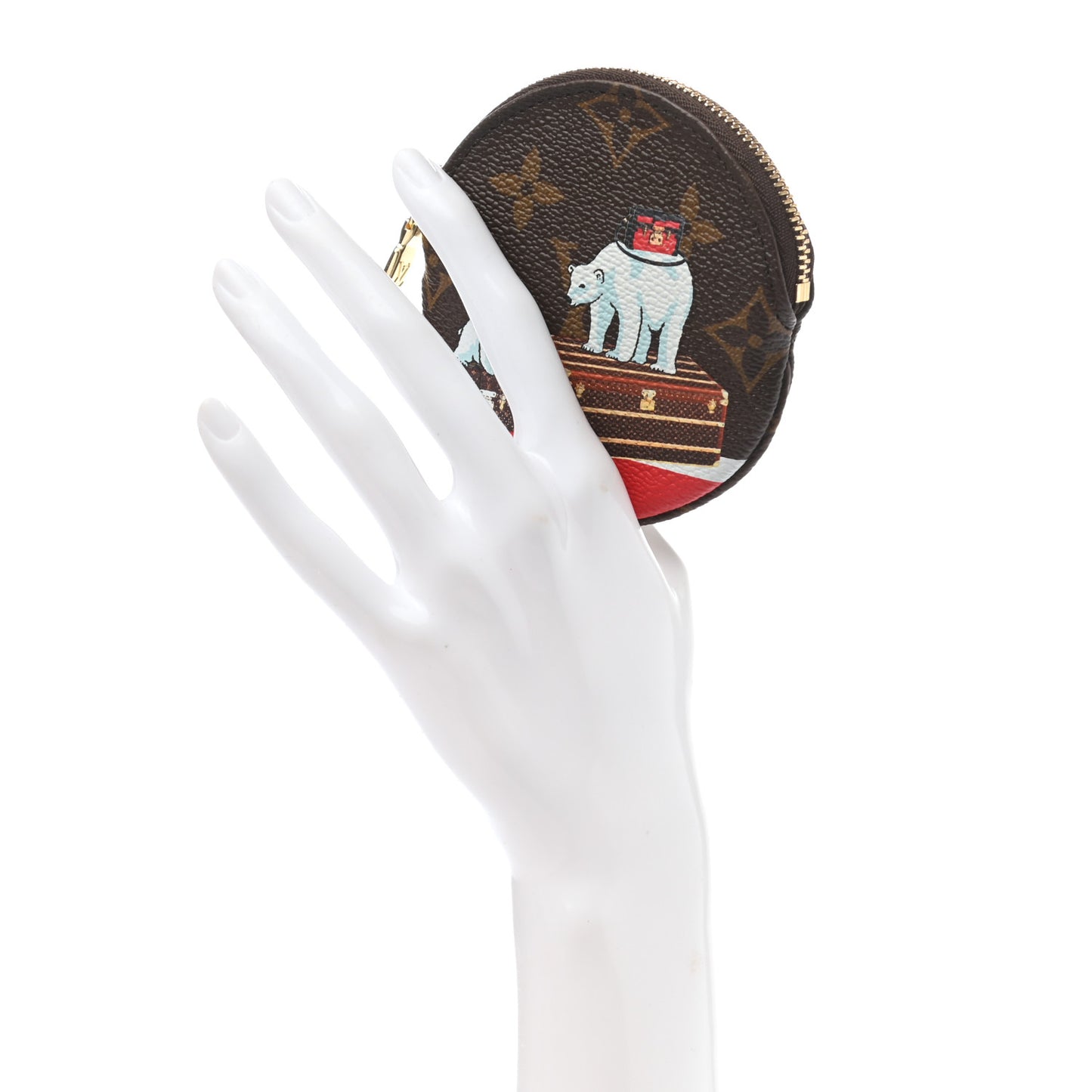 Monogram 2017 Christmas Animation Round Coin Purse