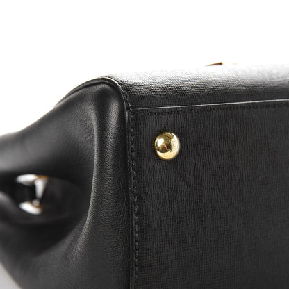 Fendi Vitello Elite Petite 2Jours Tote Black 8 of 9