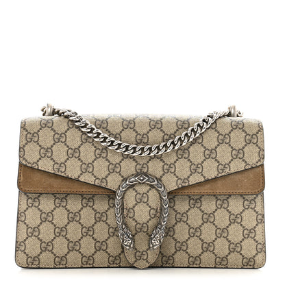 Gucci GG Supreme Monogram Small Dionysus Shoulder Bag Taupe 1 of 11