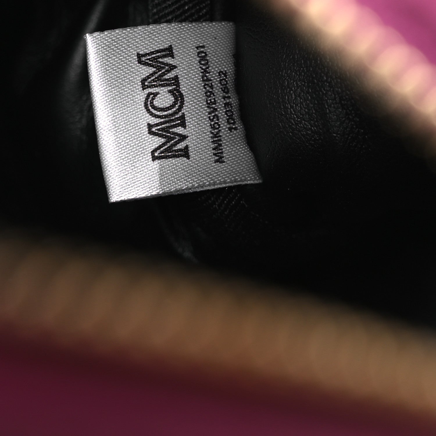 MCM Visetos Side Stud X-Mini Stark Bebe Boo Backpack Pink 7 of 12