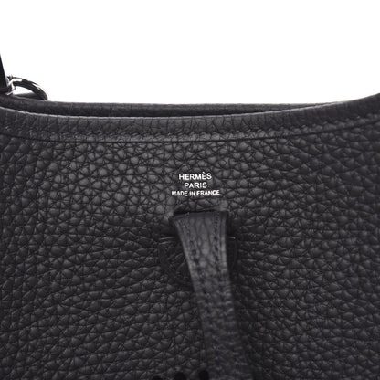 Hermes Taurillon Clemence Evelyne TPM Black 6 of 10