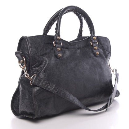 Balenciaga Agneau Giant 12 Rose Gold Hardware City Dark Night 3 of 18