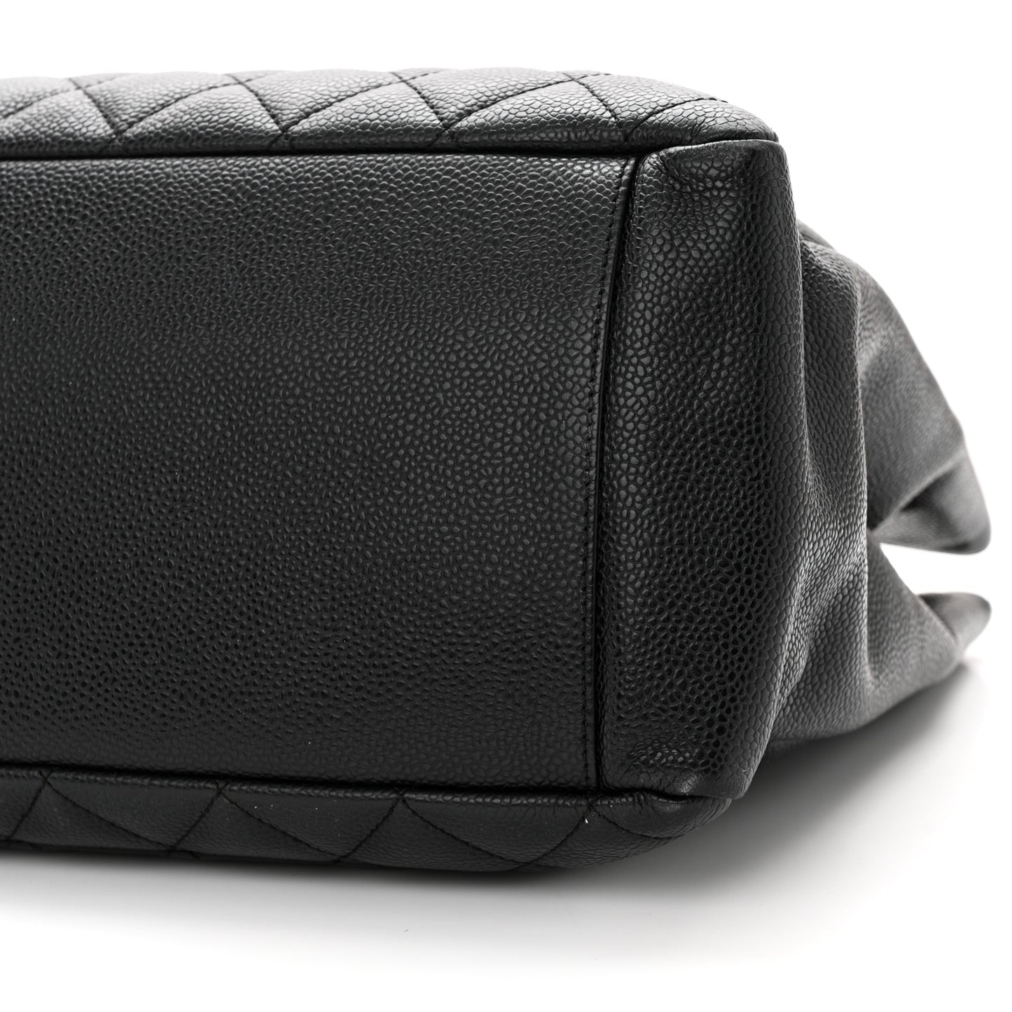 Caviar Quilted Grand Shopping Tote GST Black