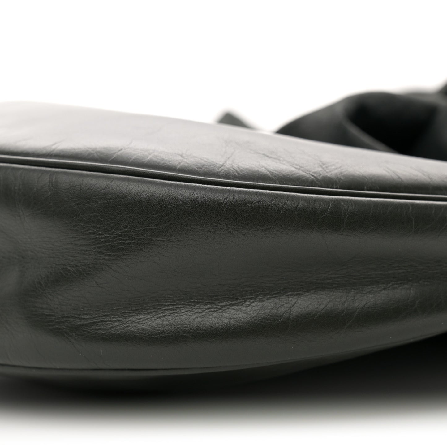 Calfskin Foulard Shoulder Bag Black