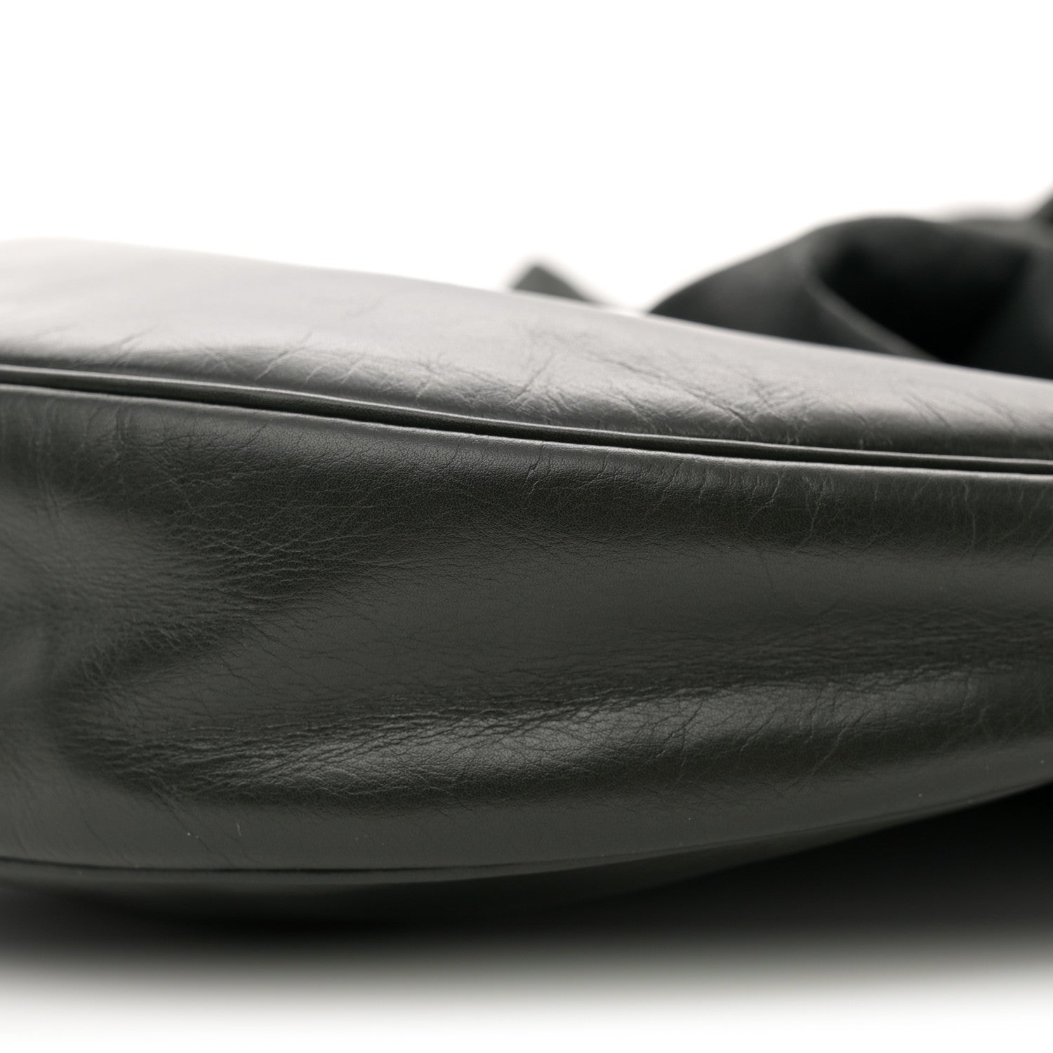 Bottega Veneta Calfskin Foulard Shoulder Bag Black 11 of 11