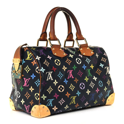 Louis Vuitton Monogram Multicolor Speedy 30 Black 3 of 12