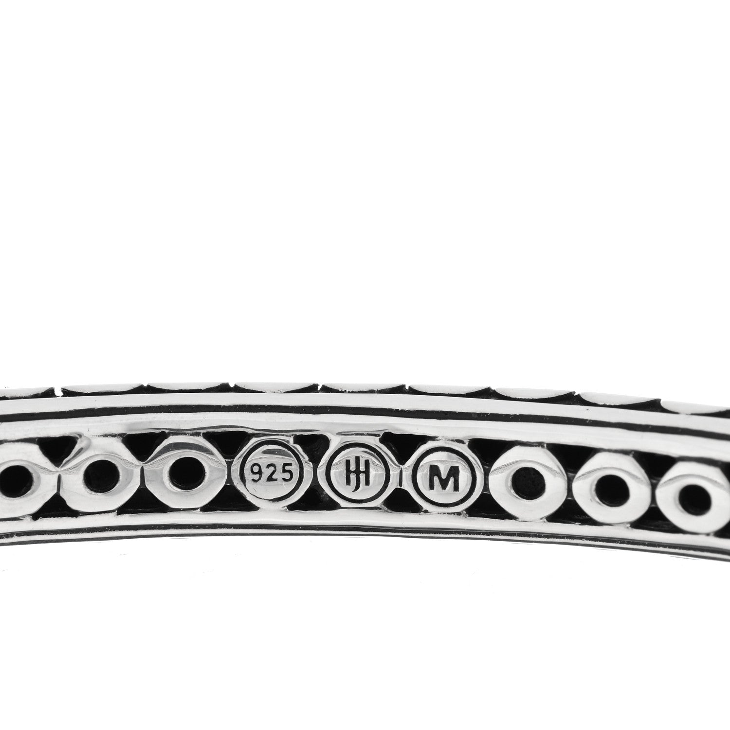 John Hardy Sterling Silver 6mm Dot Bangle Bracelet 3 of 4