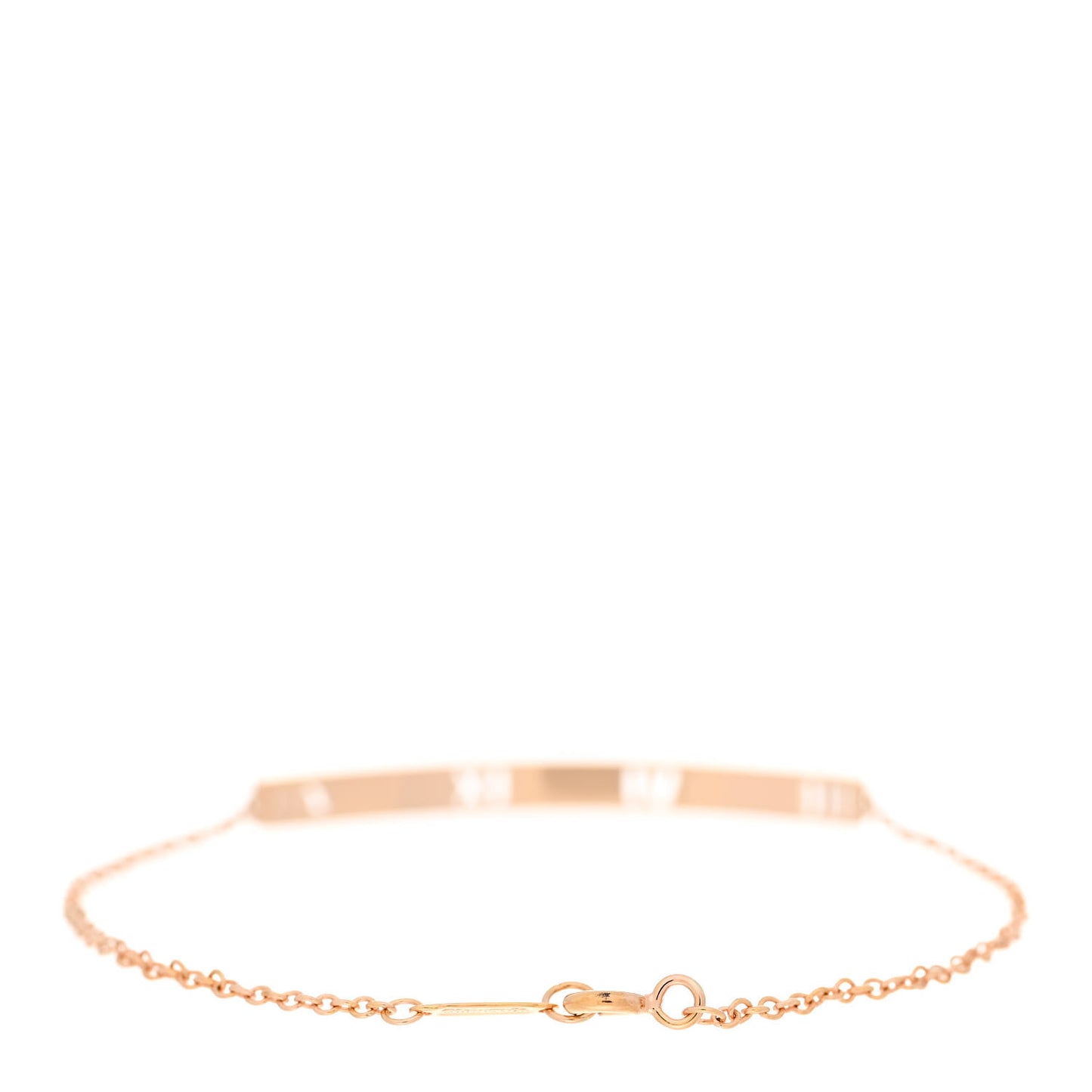 18K Rose Gold Diamond Atlas Bar Pierced Bracelet