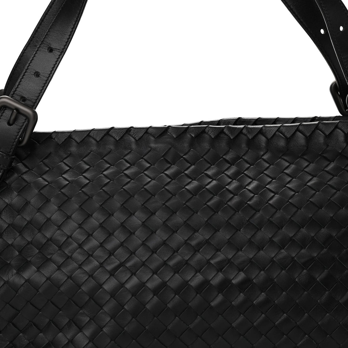 Nappa Intrecciato Large Bowler Black