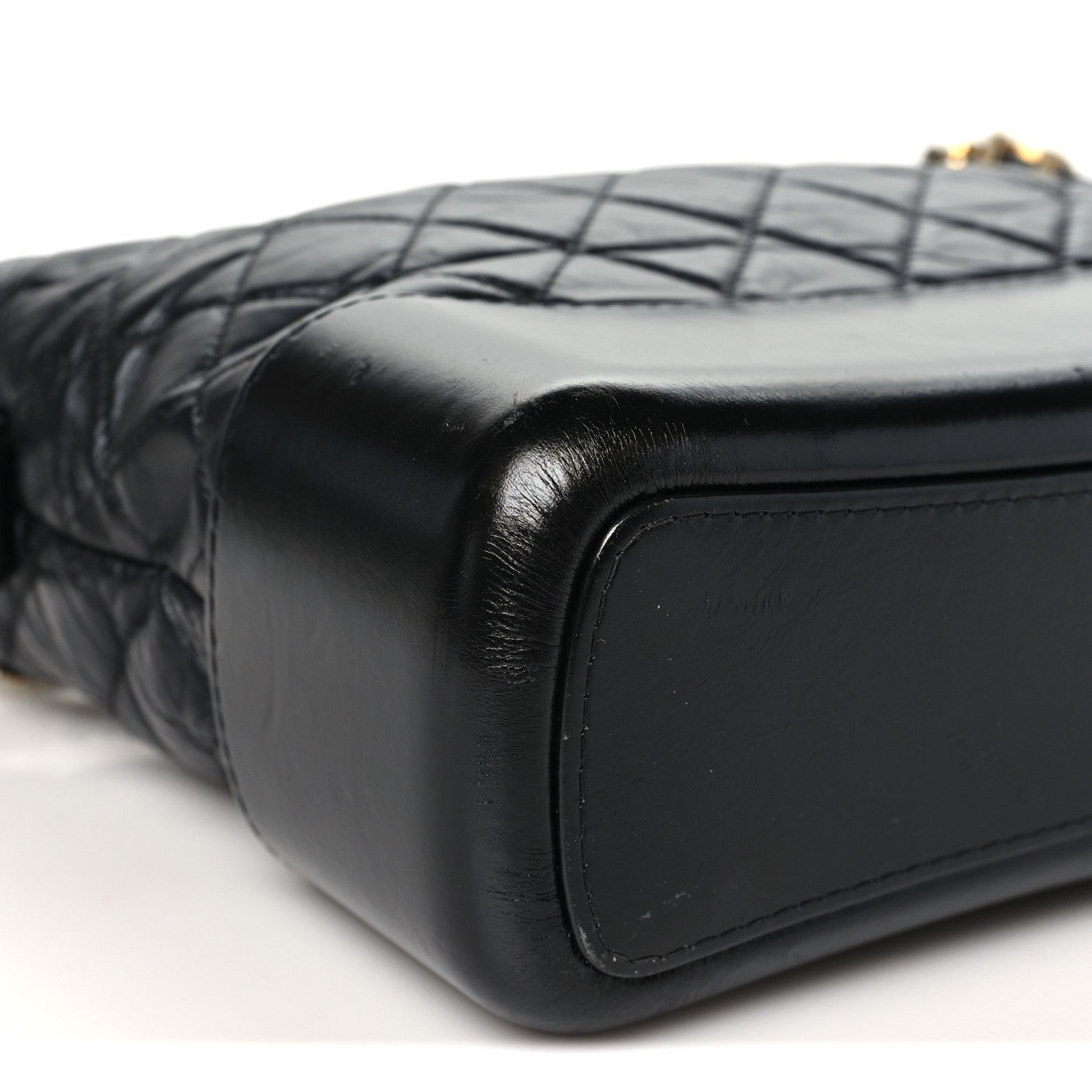 Chanel Aged Calfskin Quilted Medium Gabrielle Hobo Black 9 of 10