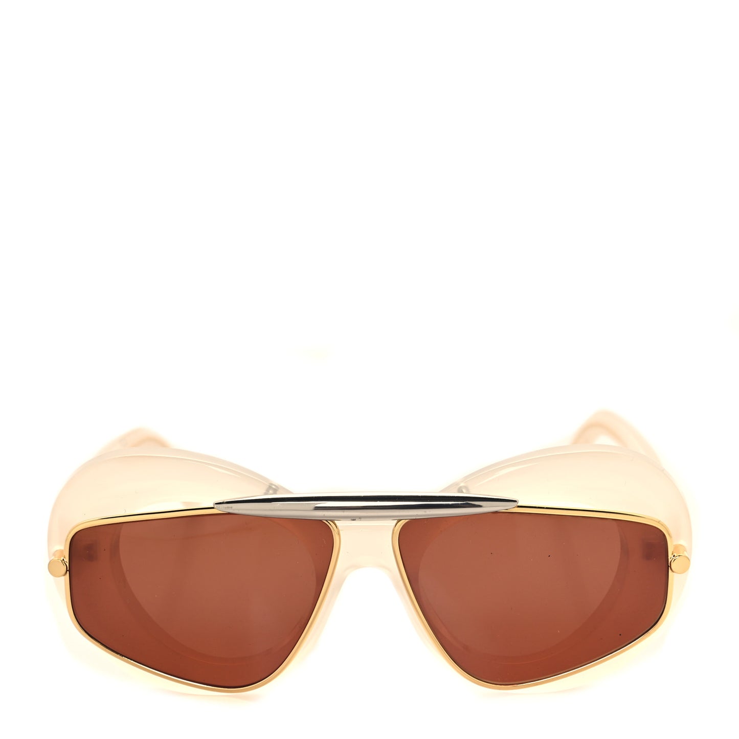Acetate Wing Double Frame Sunglasses LW40120I Ivory