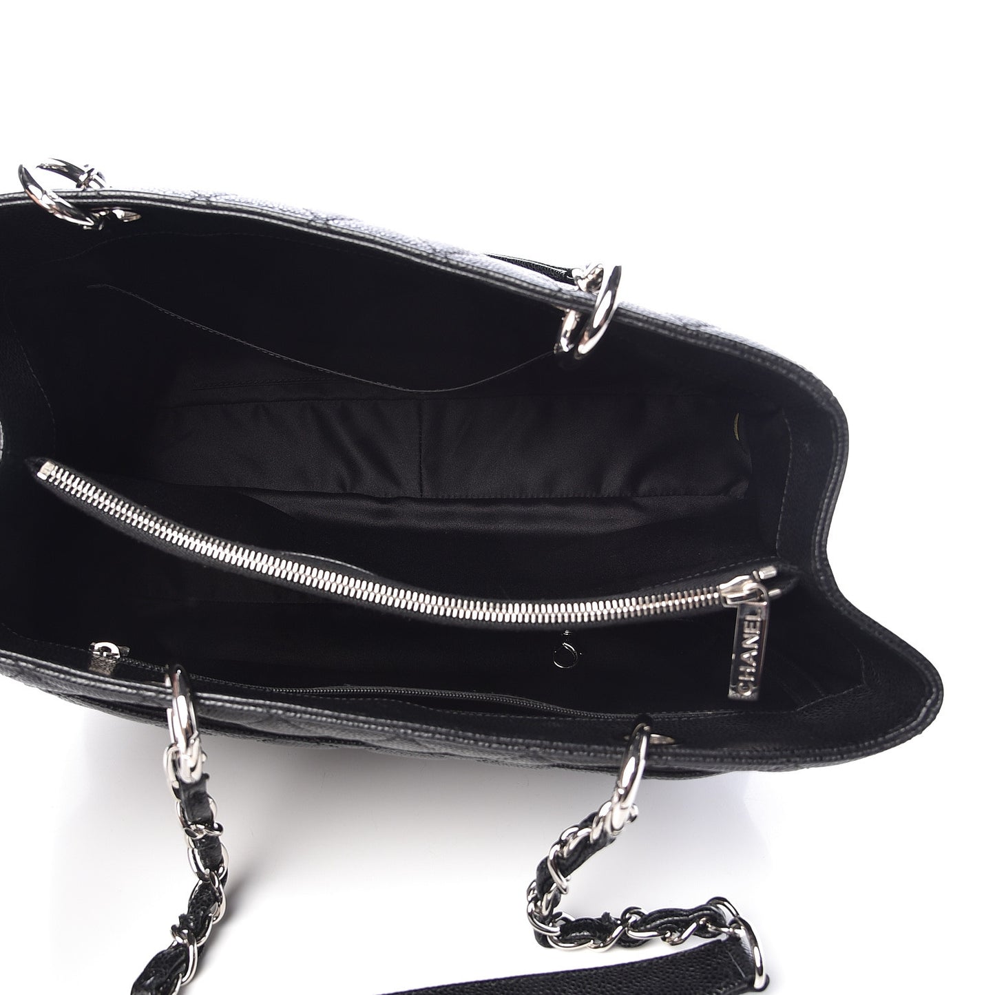 Caviar Quilted Grand Shopping Tote GST Black