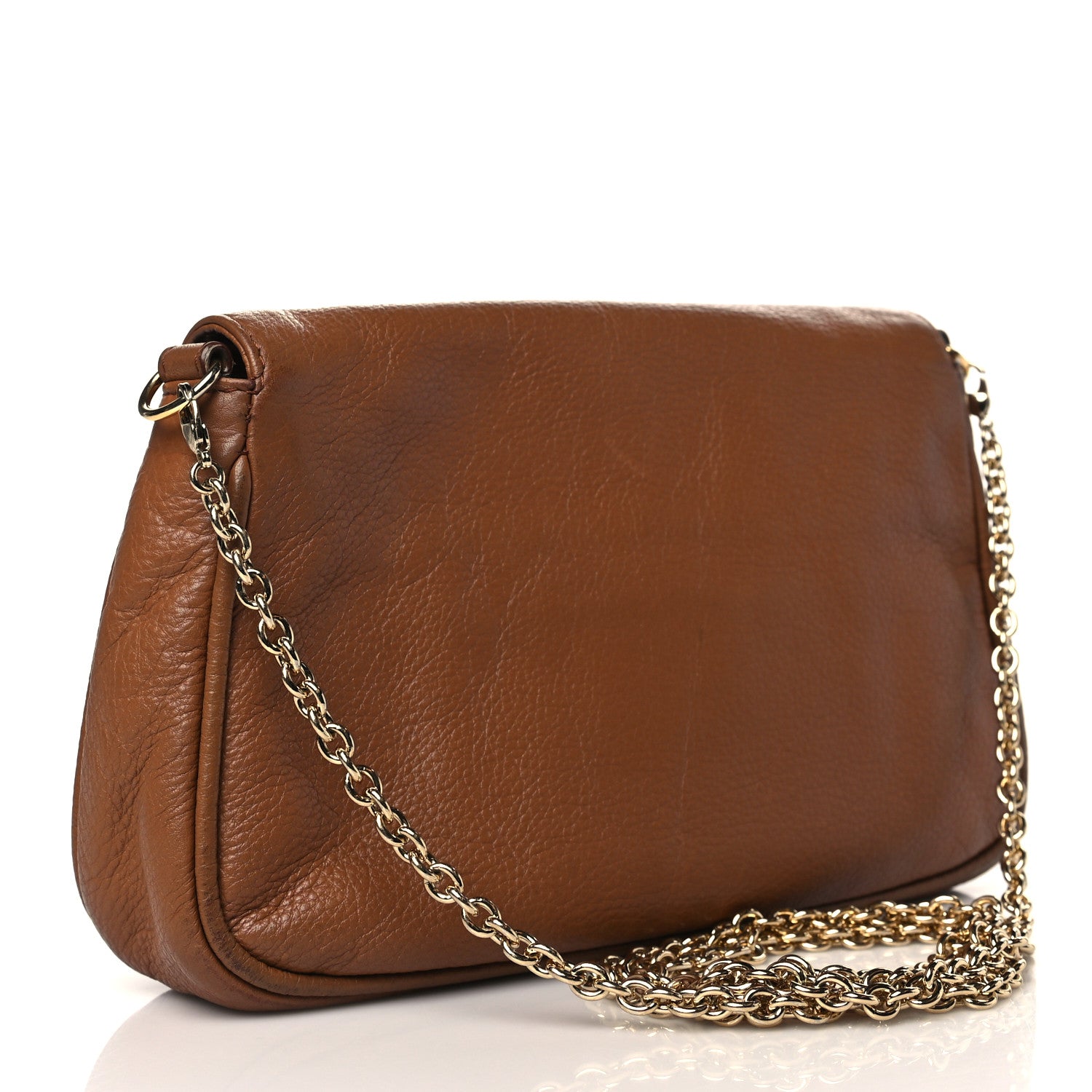 Fendi Vitello Flamingo Fendista Pouchette Crossbody Orzo 3 of 11