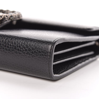 Gucci Calfskin Mini Dionysus Chain Wallet Black 6 of 12